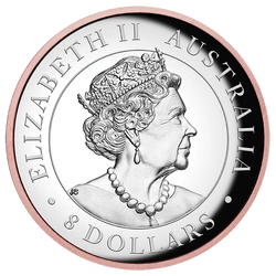 Australijska Koala 5 uncji Srebra 2021 Proof High Relief Pozłacana