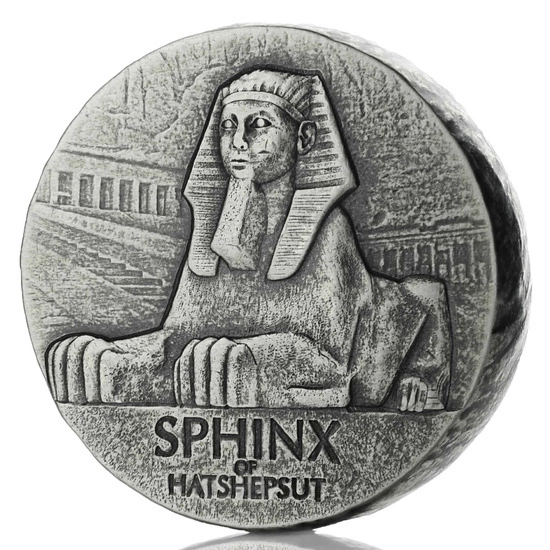 Czad: ERS Sphinx 5 uncji Srebra 2019 Antiqued Coin