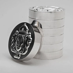 Scottsdale Mint Lion Stacker 100 gramów Srebra Round