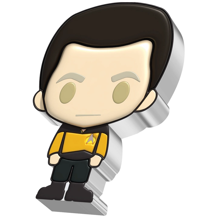 Niue: Star Trek - Data Chibi Coin kolorowany 1 uncja Srebra 2022 Proof