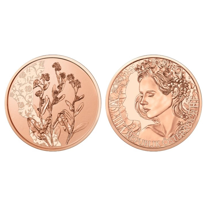 The forget-me-not 10 Euro Miedź 2023