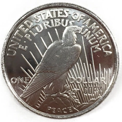 Classic Design: Peace Dollar Design 1 uncja Srebra Round
