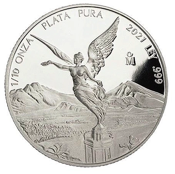 Mexican Libertad 1/10 uncji Srebra 2021 Proof