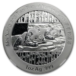 Smithsonian Institution: Chińska Panda 1 uncja Srebra 2014 PF69 Ultra Cameo