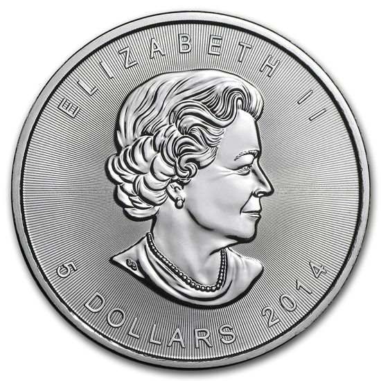 Kanadyjski Liść Klonowy 1 uncja Srebra Różne Roczniki (Milkspot)