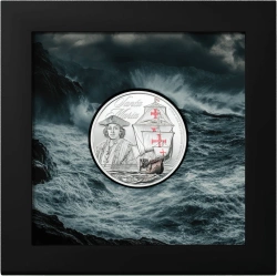 Cook Islands: Legends of the Seas – Santa Maria kolorowany 1 uncja Srebra 2026 Proof