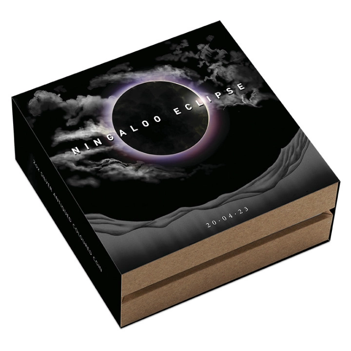 Ningaloo Eclipse kolorowany 2 uncje Srebra 2023 Antiqued Coin