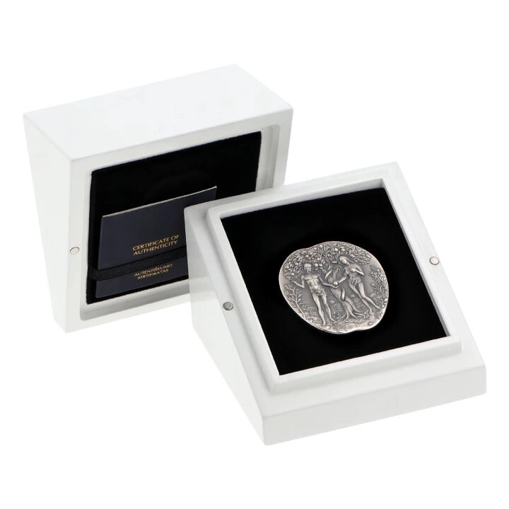 Cameroon: Garden of Eden 5000 CFA Francs Srebro 2024 High Relief Antiqued Coin