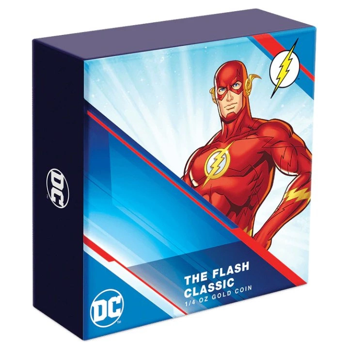 Niue: DC Comics - The Flash 1/4 uncji Złota 2022 Proof