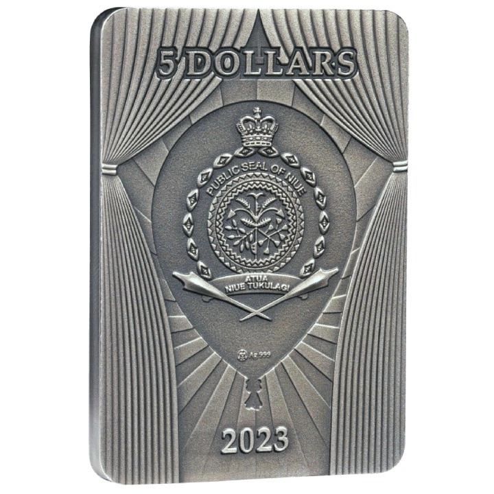Niue: Pastel Circus - Rising kolorowany $5 Srebro 2023 High Relief Antiqued Coin