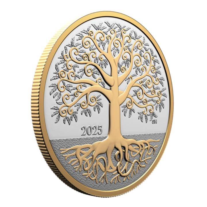 Canada: Tree of Life pozłacany 1/2 uncji Srebra 2025 Proof