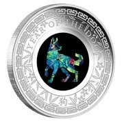 Lunar II: Rok Psa 1 uncja Srebra 2018 PROOF Opal