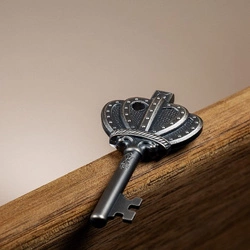 Cook Islands: Key to my Kingdom 1 uncja Srebra 2023 Ultra High Relief Antiqued Coin