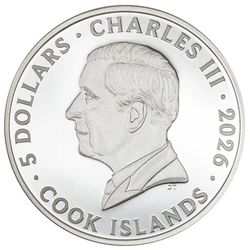 Cook Islands: Seven Deadly Sins – Gluttony kolorowany 1 uncja Srebra 2026 Proof