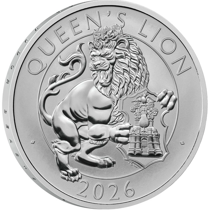 The Royal Tudor Beasts: Queen’s Lion 2 x 1 uncja Srebra 2026 Proof/Matte Proof