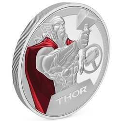 Niue: Marvel - Thor kolorowany 1 uncja Srebra 2023 Proof