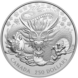 Canada: Lunar Year of the Dragon $250 Srebro 2024 Proof