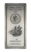 Cook Islands: Sztabko Moneta 5000 gramów Srebra Heimerle Meule