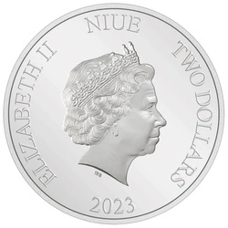 Niue: DC Villains - The Joker kolorowany 1 uncja Srebra 2023 Proof