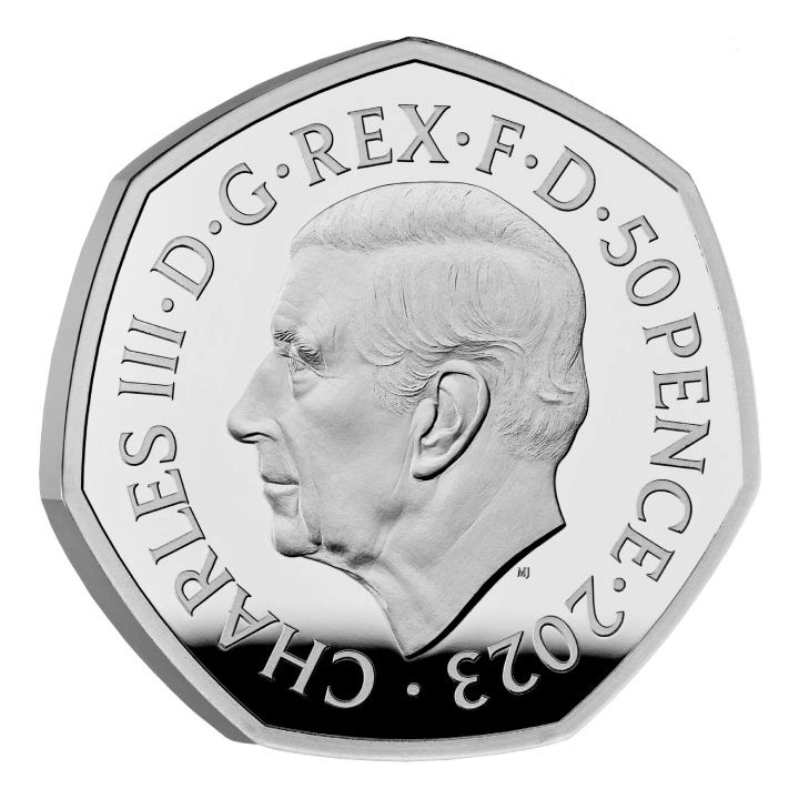 Zestaw 5 monet Wielka Brytania Miedzionikiel 2023 Premium Proof Commemorative Coin