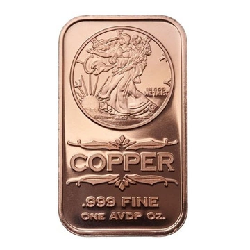 Sztabka Walking Liberty 1 uncja Miedzi