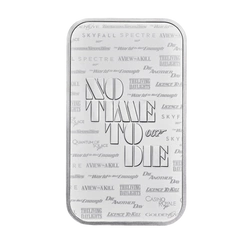 1 uncja Sztabka Srebra 007 James Bond