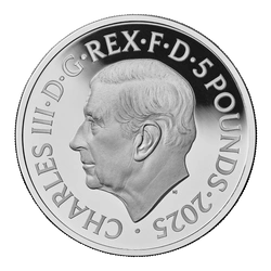 150. rocznica powstania Liberty kolorowany £5 Srebro 2025 Proof