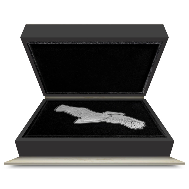 Niue: Great Birds - Great White Pelican 2 uncje Srebra 2024 Proof