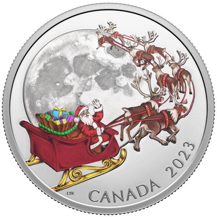 Canada: The Magic of the Season kolorowany $20 Srebro 2023 Proof