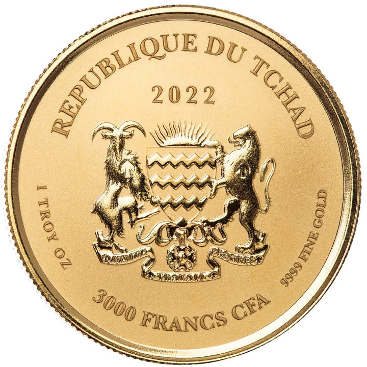 Czad: Scorpion 1 uncja Złota 2022 Proof