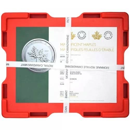 Kanadyjski Liść Klonowy “Magnificent Maple” 10 uncji Srebra 2021