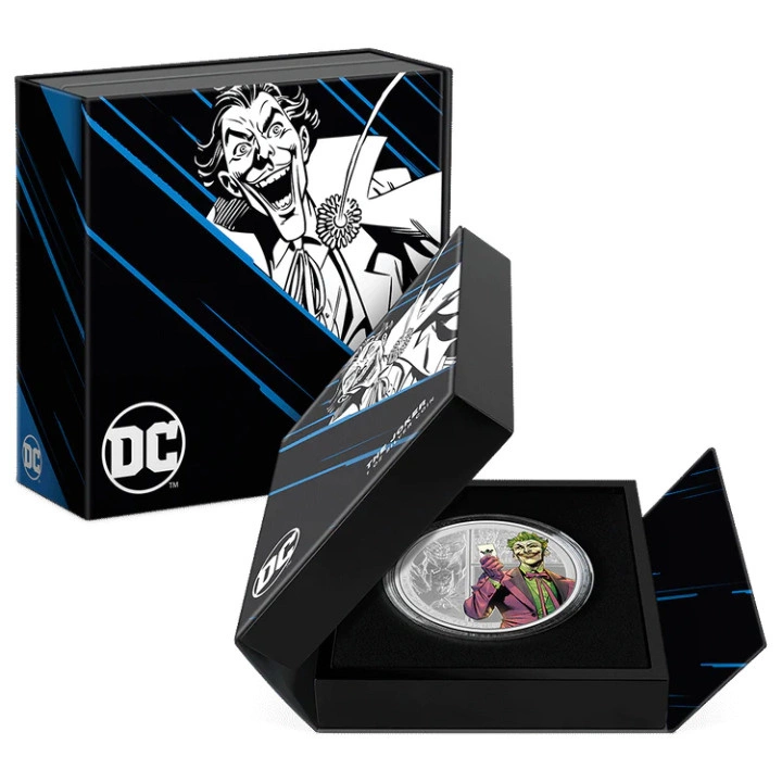 Niue: DC Villains - The Joker kolorowany 1 uncja Srebra 2023 Proof