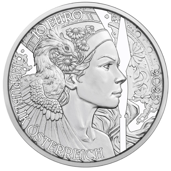 The Chamomile kolorowany 10 Euro Srebro 2023 Proof