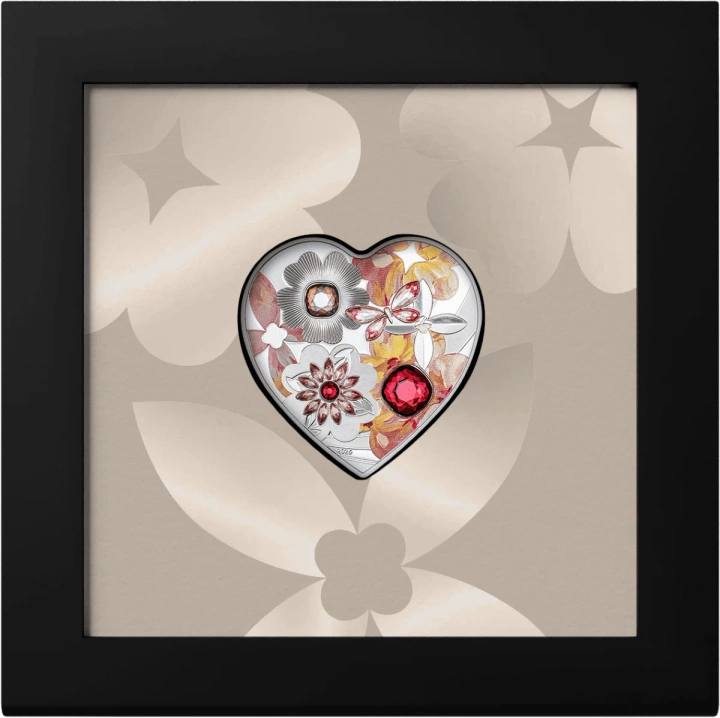 Cook Islands: Brilliant Love – Blossom kolorowany 20 gramów Srebra 2026 Crystal Proof
