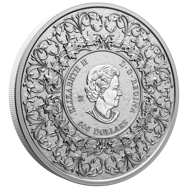 Kanadyjski Liść Klonowy - 35. rocznica 5000 gramów Srebra 2023 Matte Proof