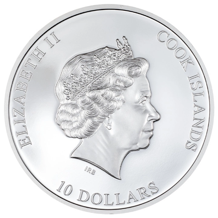 Cook Islands: Eye of a Fairytale - Kiss the Frog kolorowany 2 uncje Srebra 2023 Proof Ultra High Relief