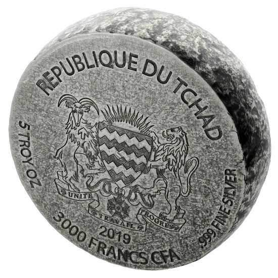 Czad: ERS Sphinx 5 uncji Srebra 2019 Antiqued Coin