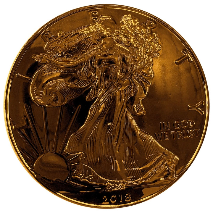 Amerykański Orzeł 1 uncja Srebra 2018 Black Rhodium Gilded Rose