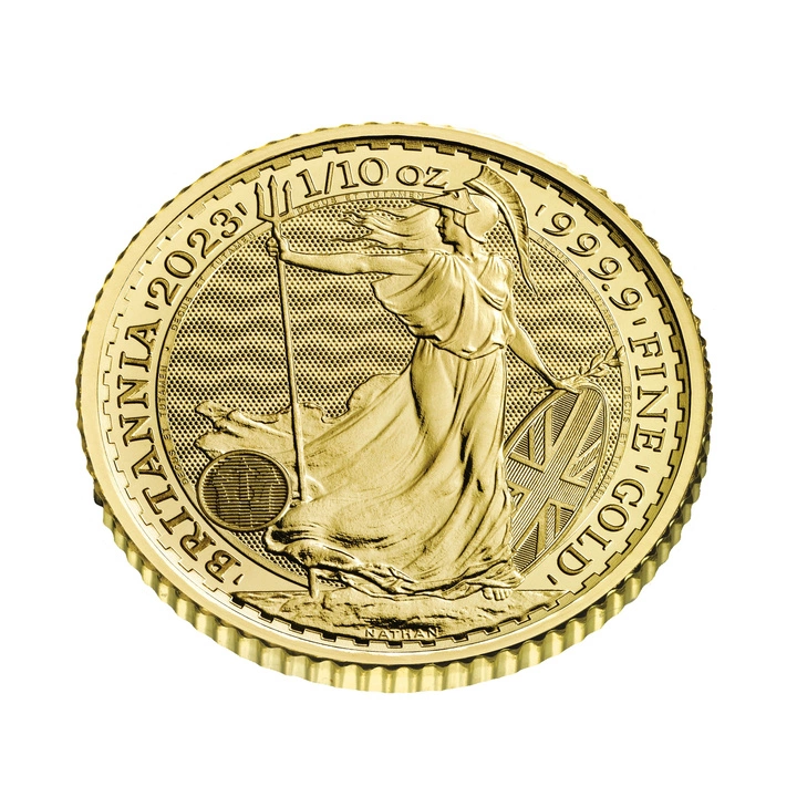 Britannia - Queen Elizabeth II 1/10 uncji Złota 2023