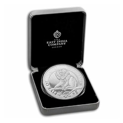 St Helena: Cash India Wildlife - Lion Tailed Macaque 5 uncji Srebra 2023 
