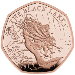 Harry Potter: Black Lake 50p Złoto 2024 Proof