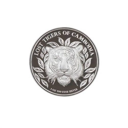 The Lost Tigers of Cambodia 1 uncja Srebra 2022 Proof High Relief