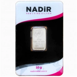 Sztabka Nadir 10 gramów Srebra LBMA GD Refiner