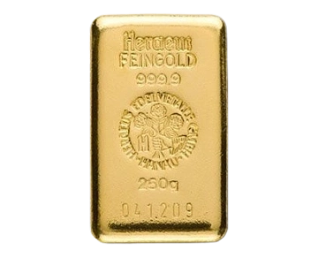 Sztabka Złota 250 gramów 