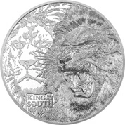 Cook Islands: King of the South - Lion 1 uncja Srebra 2023 Proof High Relief
