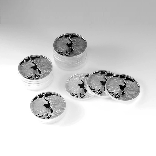 Tokelau: Bull & Bear 1 uncja Srebra 2022