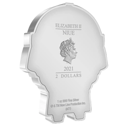 Niue: The Lord of the Rings - Gimli Chibi Coin kolorowany 1 uncja Srebra 2021 Proof