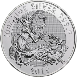 Św. Jerzy i Smok 10 Uncji Srebra 2019