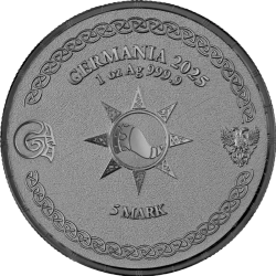 Ragnarök: Heimdall 1 uncja Srebra 2025 (Black Silver)