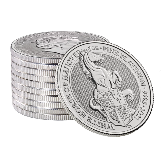 Bestie Królowej: Biały Koń Hanoweru 1 uncja Platyny 2021